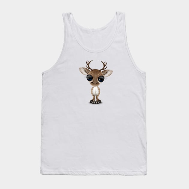 Cute Curious Reindeer Tank Top by jeffbartels